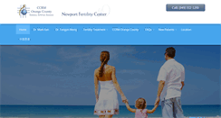 Desktop Screenshot of newportfertility.com