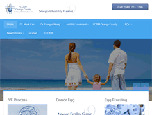 Tablet Screenshot of newportfertility.com